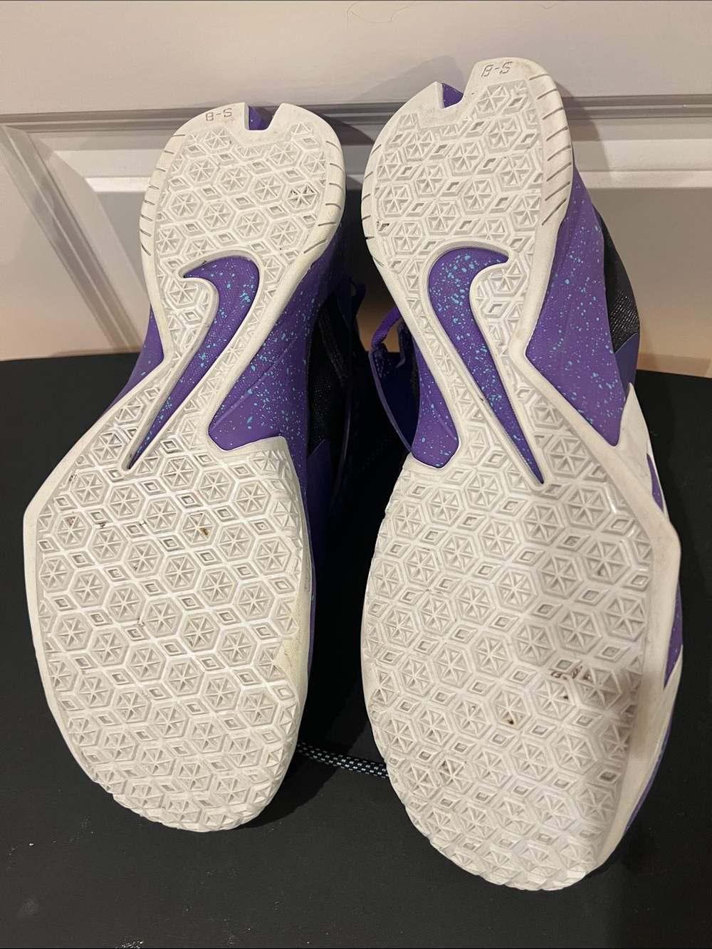 Men's Athletic Sneakers - Purple & Black Performance Shoe - Picture 3 of 5